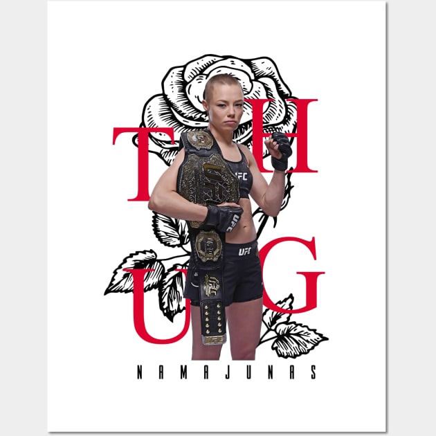 Thug Rose Namajunas Wall Art by Juantamad